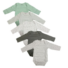 Fox & Bunny Baby Bodysuit Multi 5pcs pack L-86C